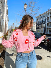 Load image into Gallery viewer, Disco Daisy Sweater- Strawberry
